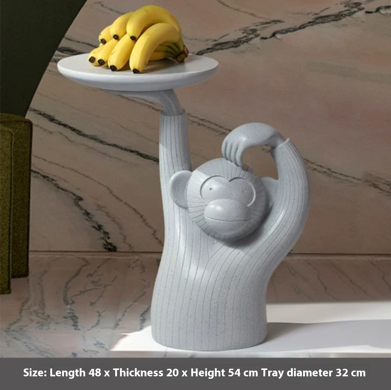Monkey Coffee Table Tray — Decorative Ornament for Living Room