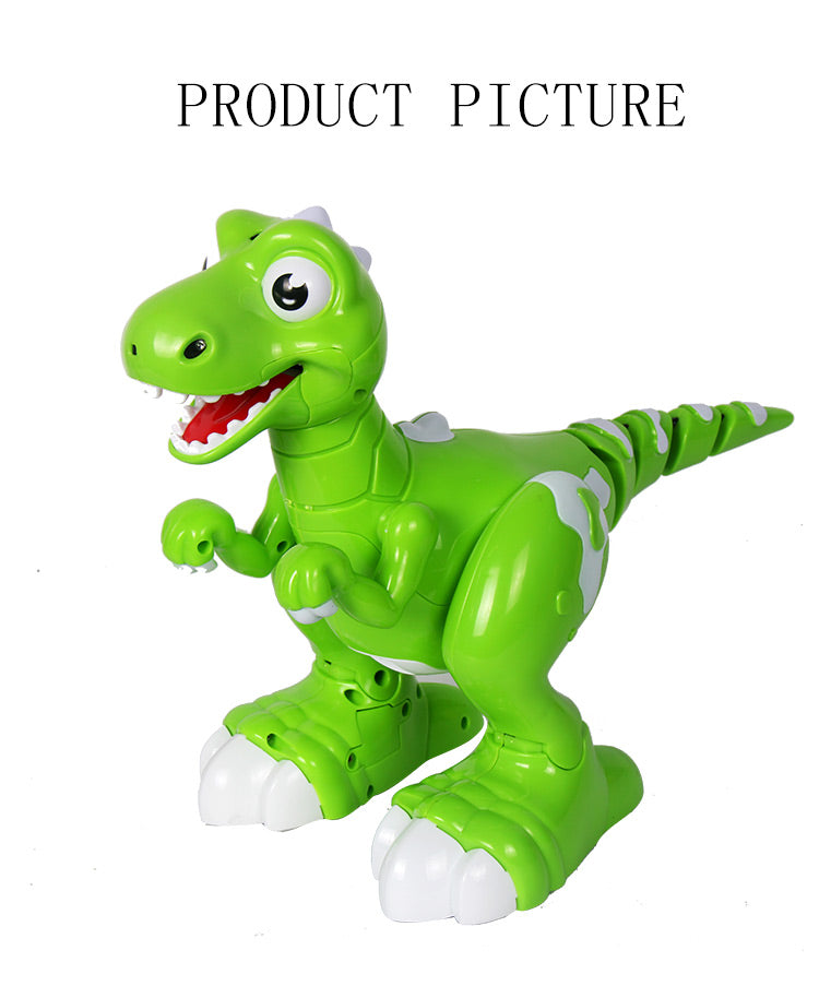 RC Dinosaur Robot with Spray, Music & Dance — Remote Control Kids' Toy Gift