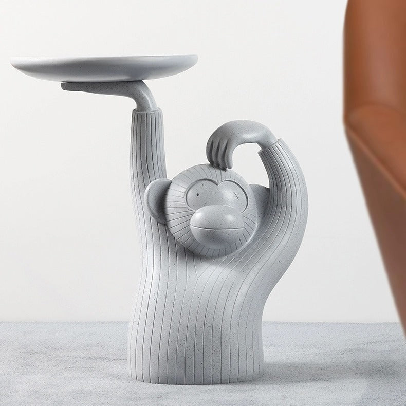 Monkey Coffee Table Tray — Decorative Ornament for Living Room