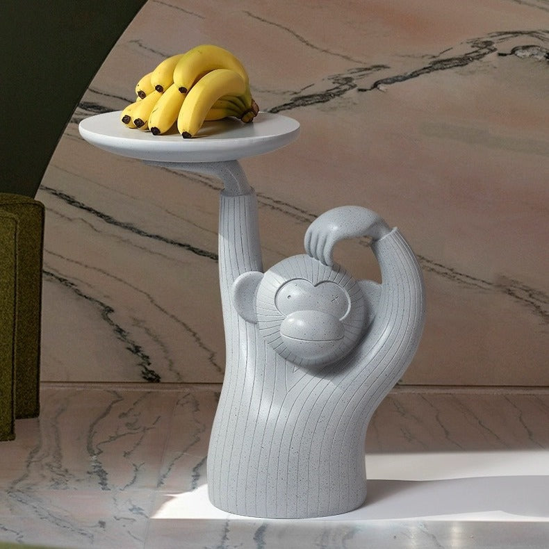 Monkey Coffee Table Tray — Decorative Ornament for Living Room