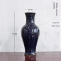 Ceramic Red Flower Vase — Clean-Lined Design for Ikebana & Arrangements