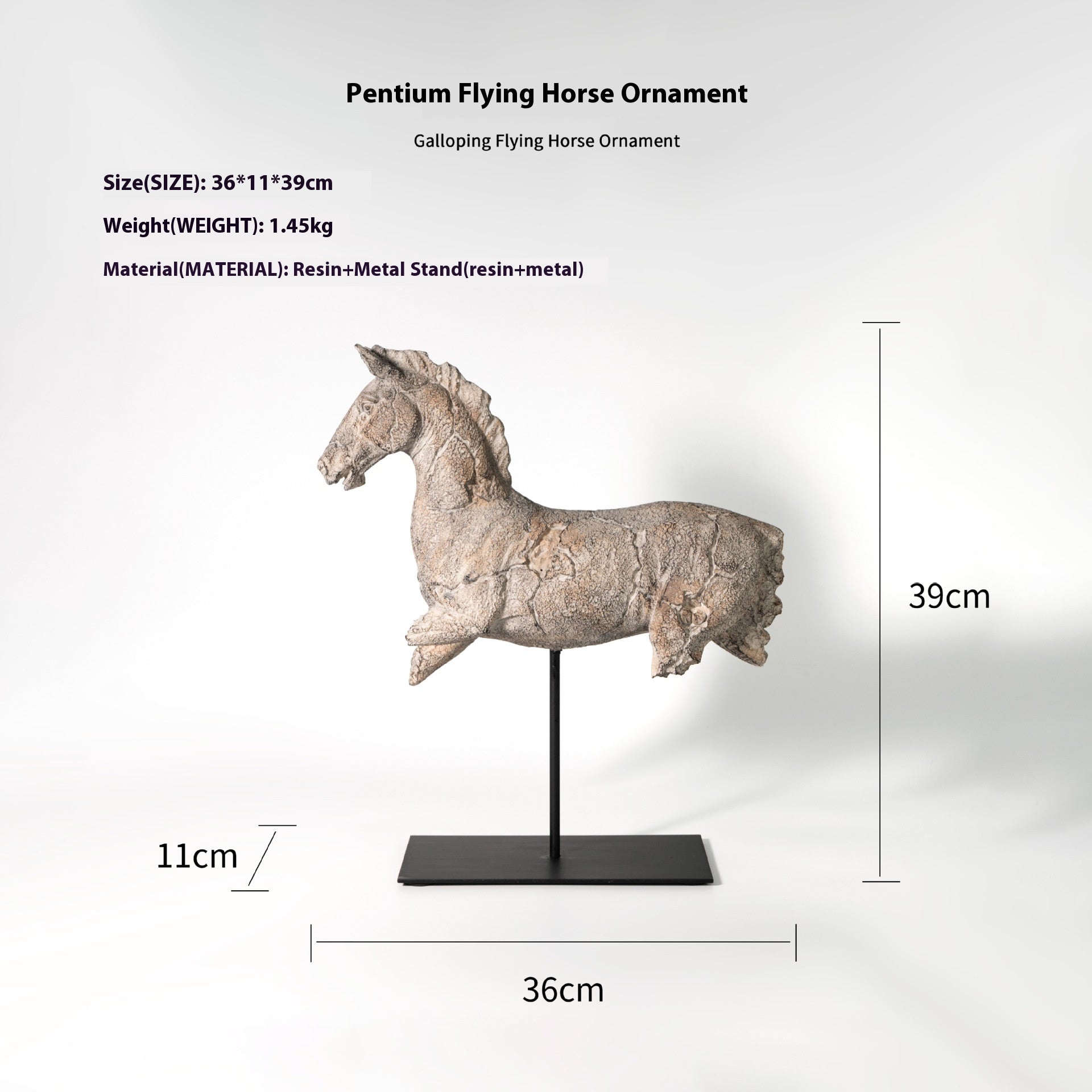 Silent Horse Sculpture — Creative Table Decoration Ornament