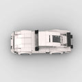 196-Piece White Sports Car Building Block Model Kit
