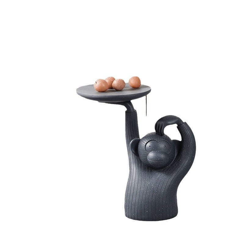 Monkey Coffee Table Tray — Decorative Ornament for Living Room