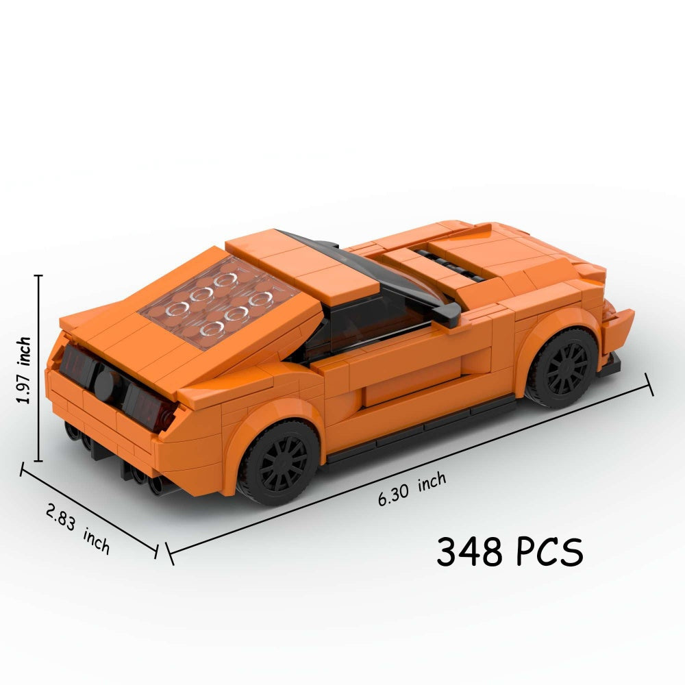348PCS Sports Race Car MOC Building Block Set